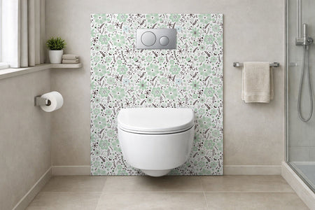Toilettenrückwand Musteroptik