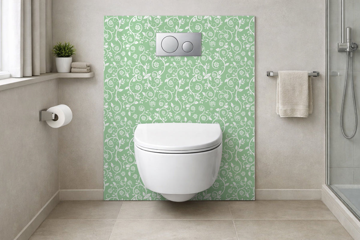 Toilettenrückwand Musteroptik