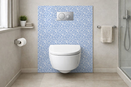 Toilettenrückwand Musteroptik