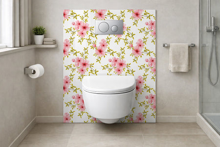 Toilettenrückwand Musteroptik