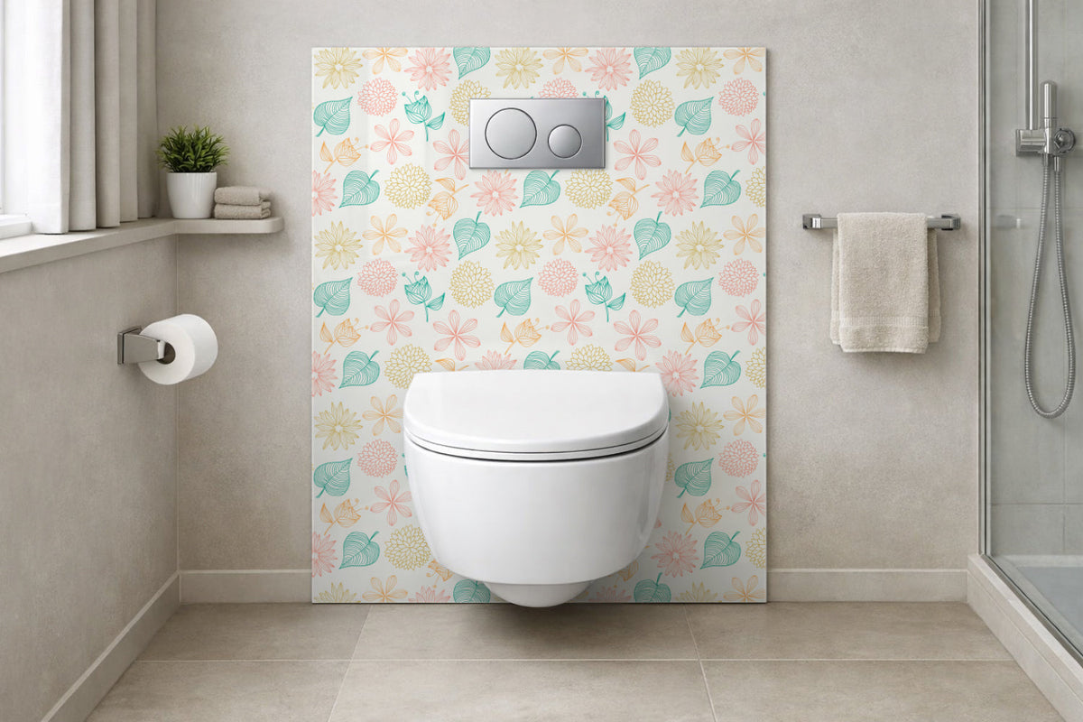 Toilettenrückwand Musteroptik