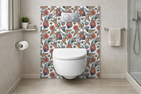 Toilettenrückwand Musteroptik