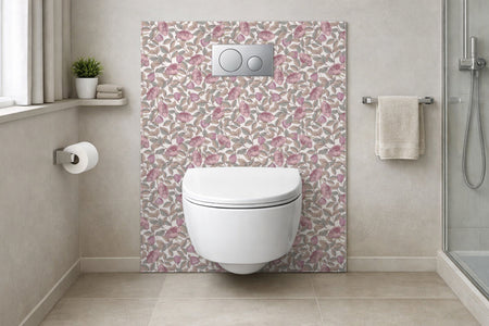 Toilettenrückwand Musteroptik