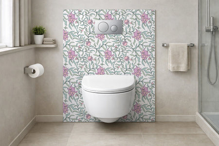 Toilettenrückwand Musteroptik
