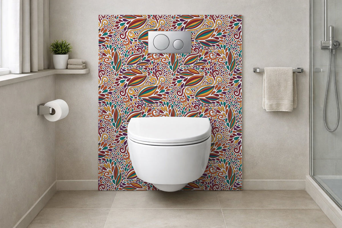 Toilettenrückwand Musteroptik