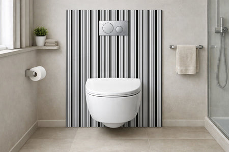 Toilettenrückwand Musteroptik