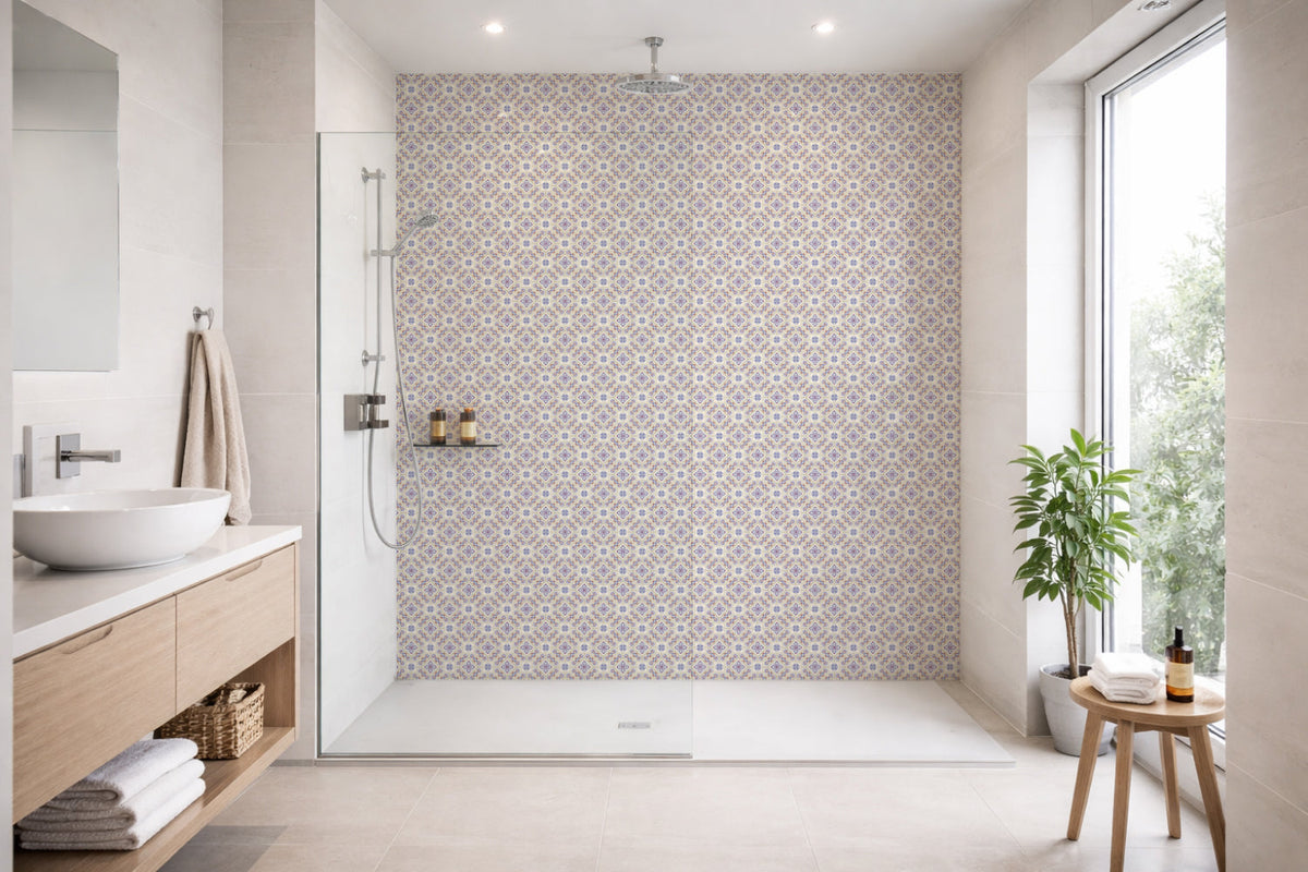 Toilettenrückwand Patchwork