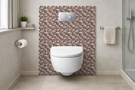 Toilettenrückwand Patchwork