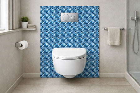 Toilettenrückwand Patchwork