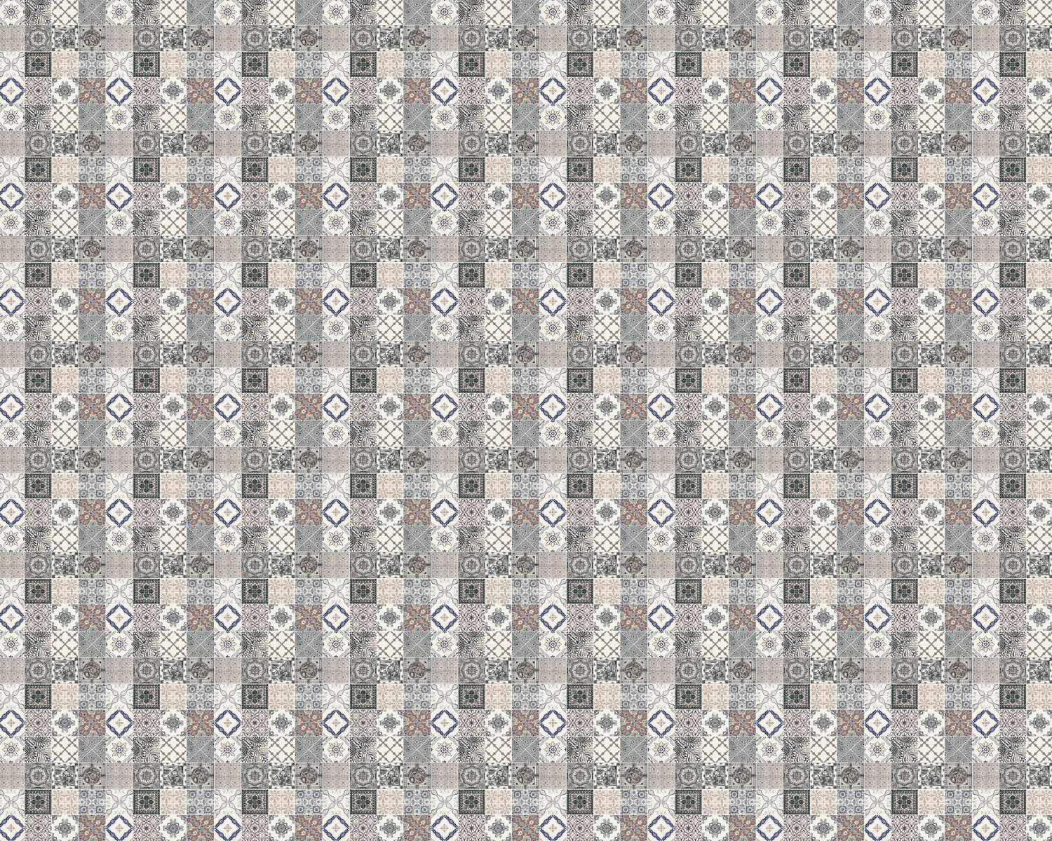 Toilettenrückwand Patchwork