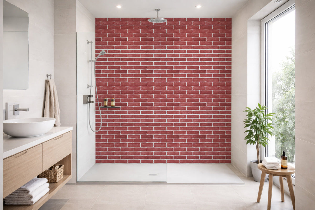 Toilettenrückwand Steinoptik