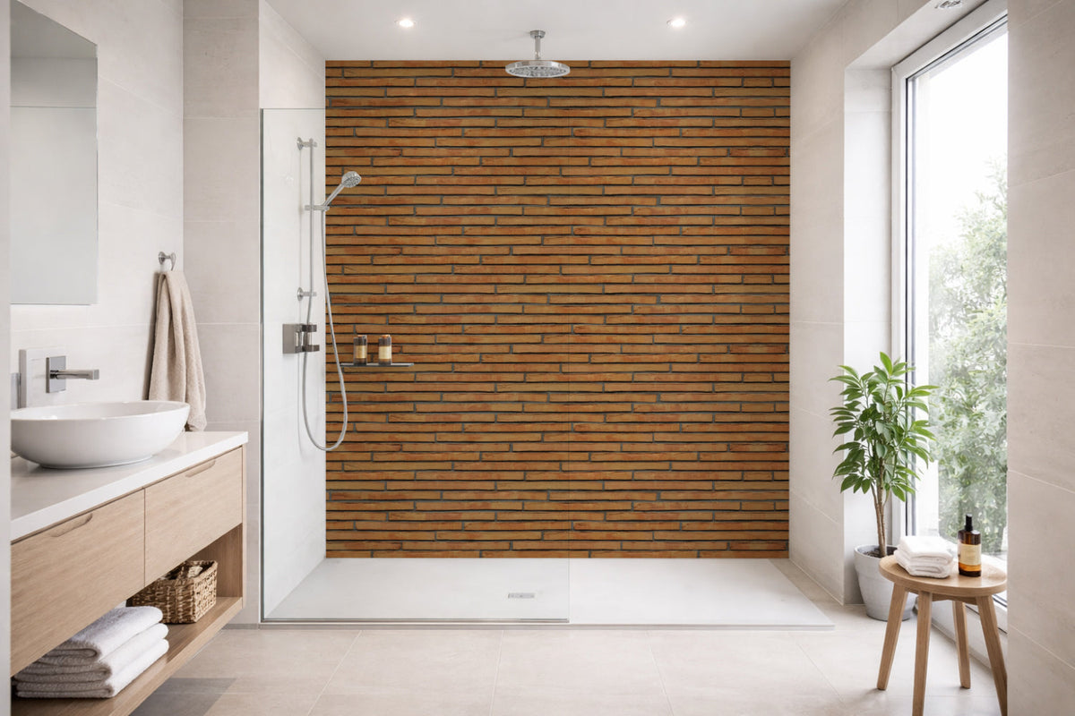 Toilettenrückwand Steinoptik