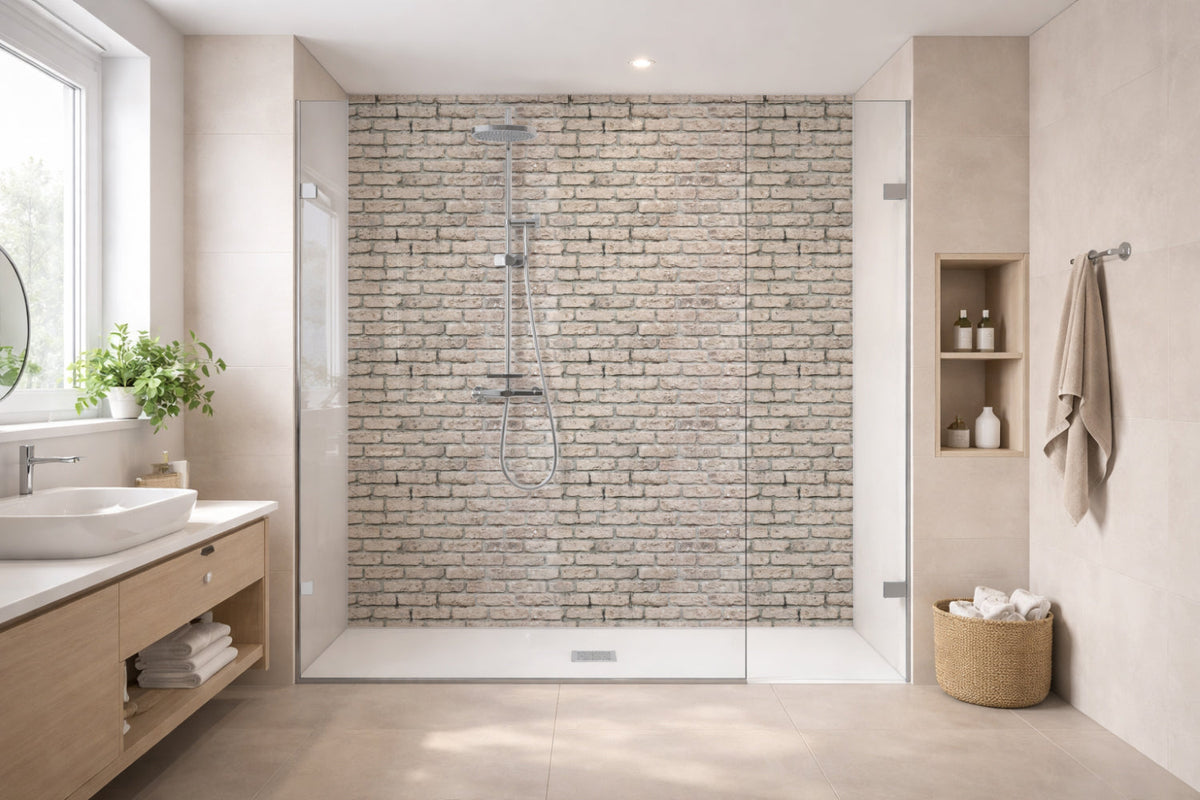 Toilettenrückwand Steinoptik
