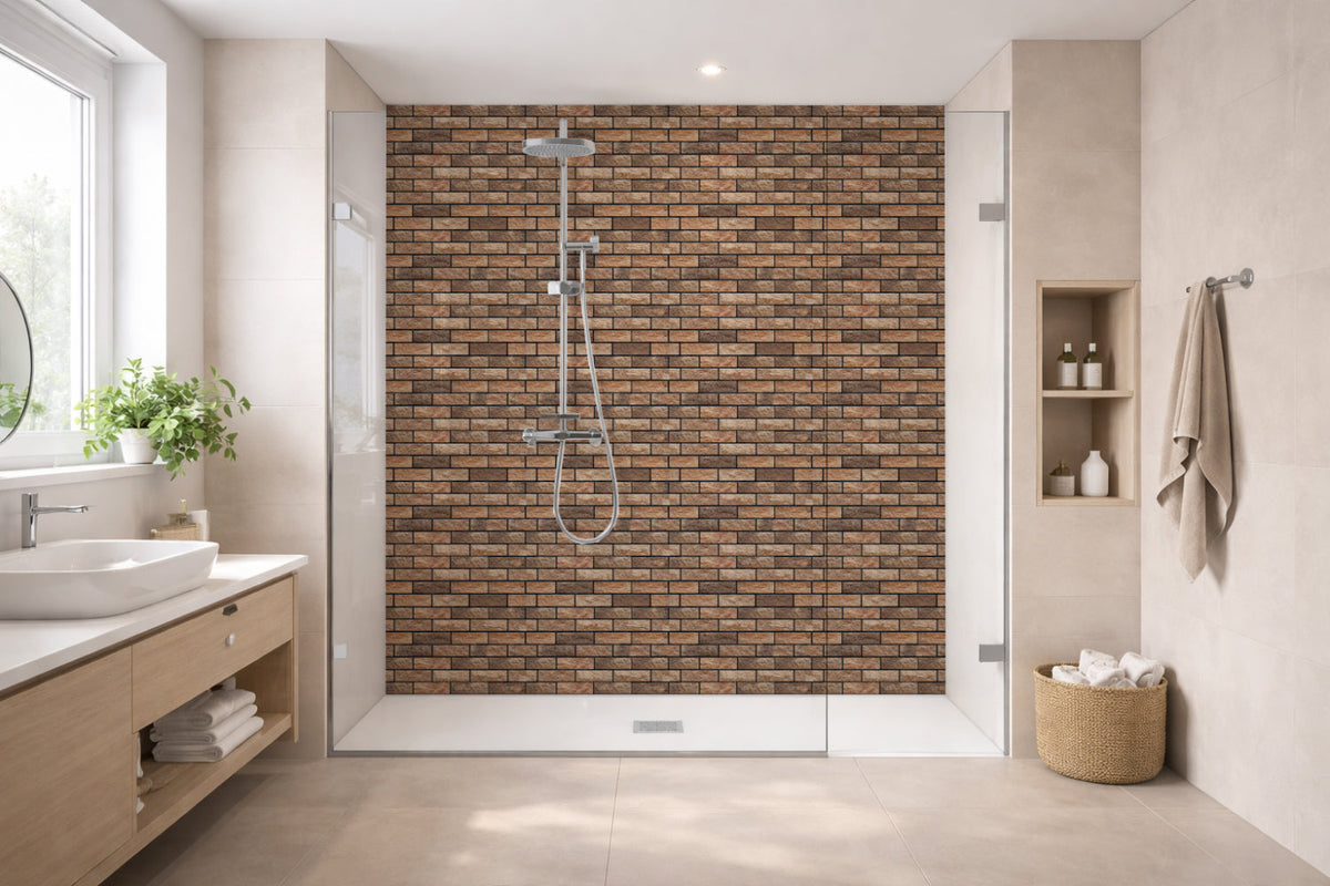 Toilettenrückwand Steinoptik