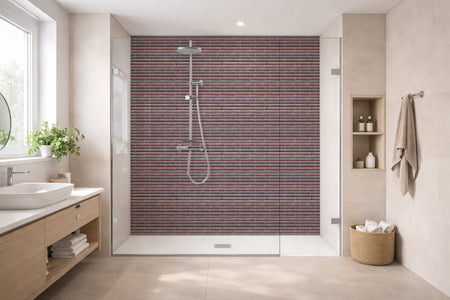 Toilettenrückwand Steinoptik