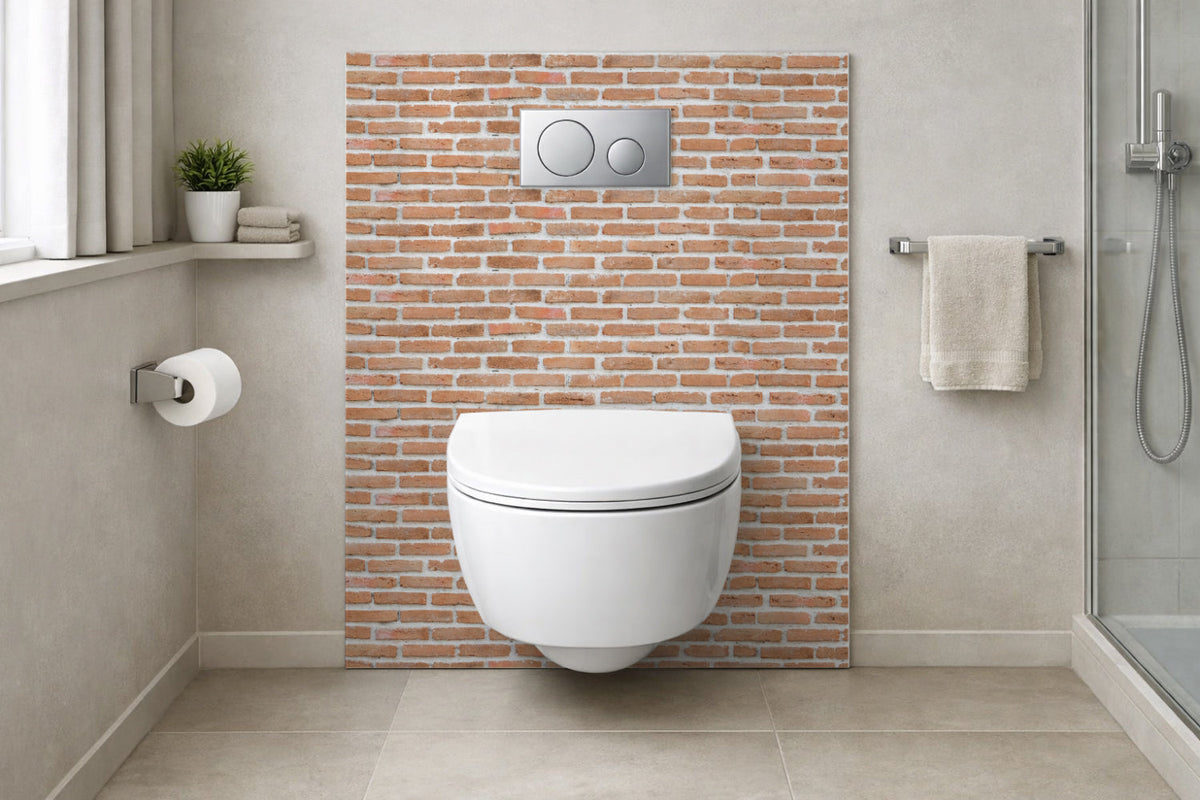 Toilettenrückwand Steinoptik