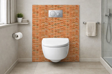 Toilettenrückwand Steinoptik