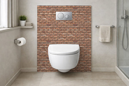 Toilettenrückwand Steinoptik