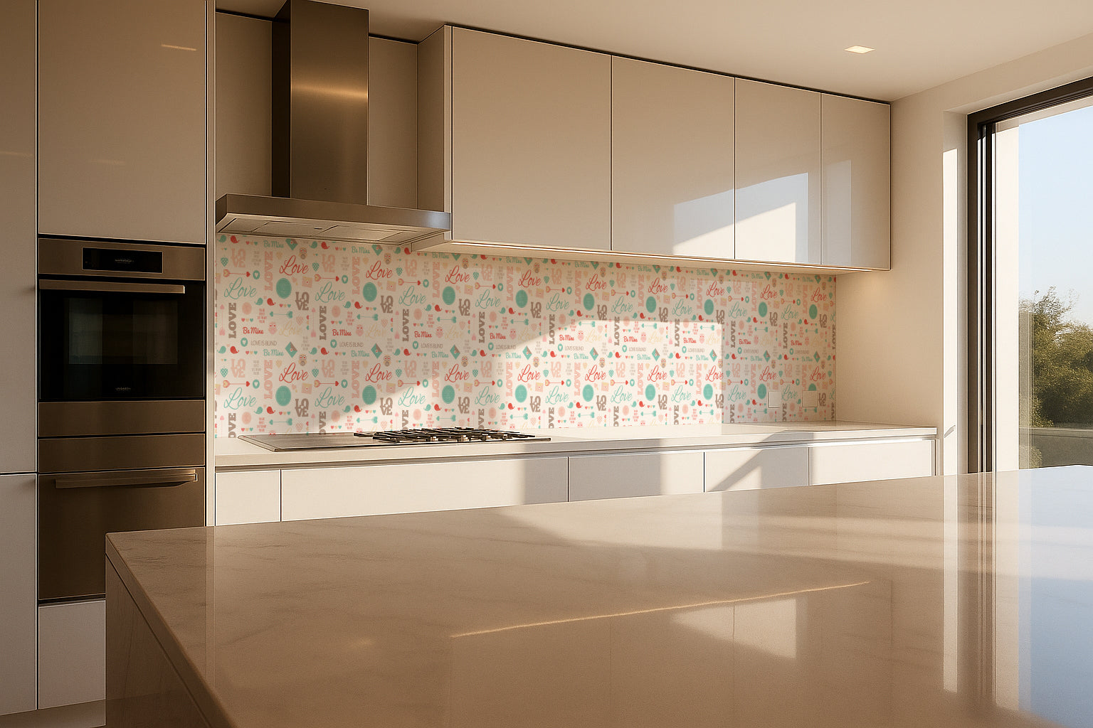 Spritzschutz Küche Muster