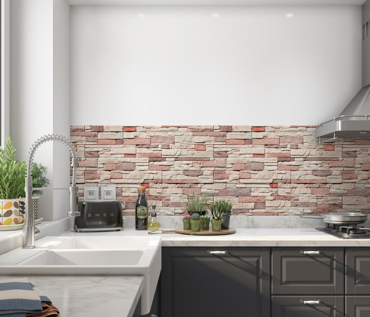 Spritzschutz Küche Steinoptik