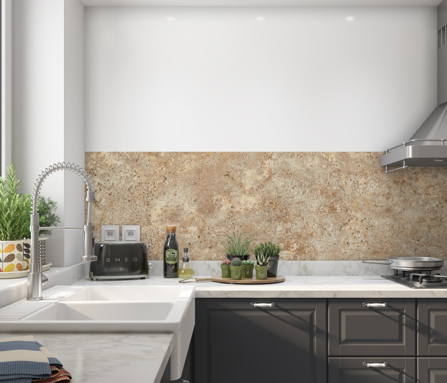 Küchenrückwand Steinoptik
