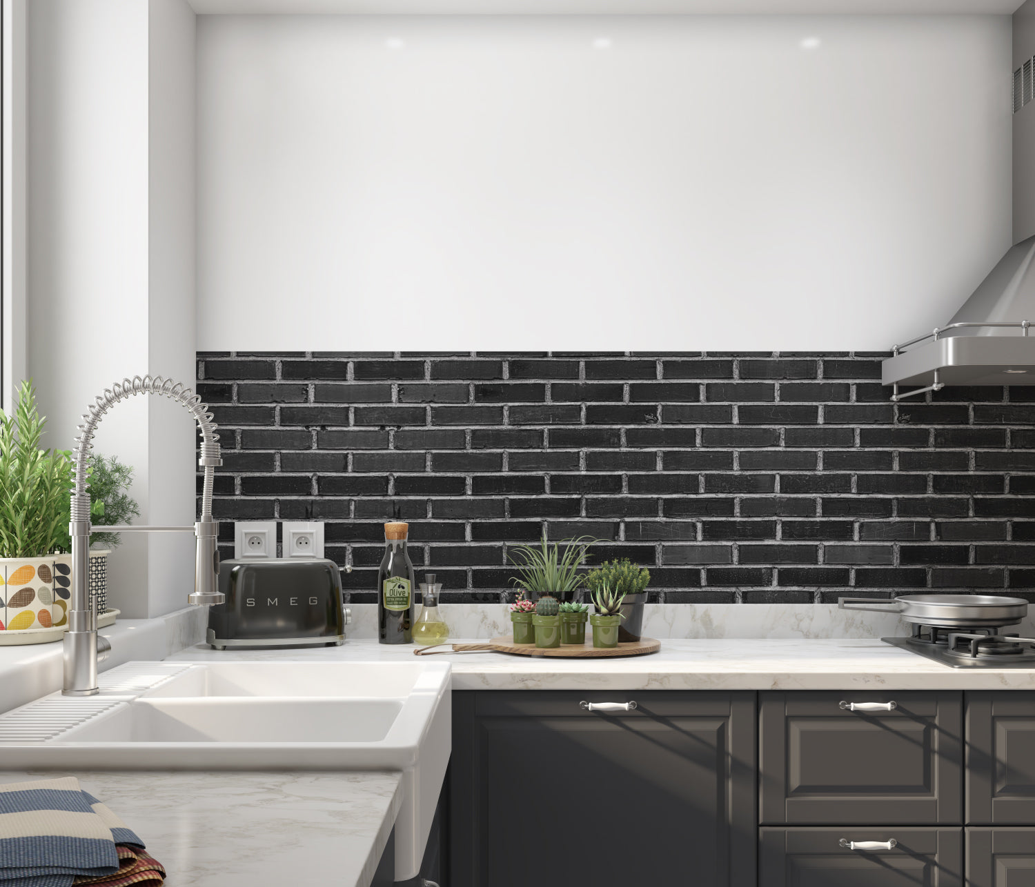 Spritzschutz Küche Steinoptik