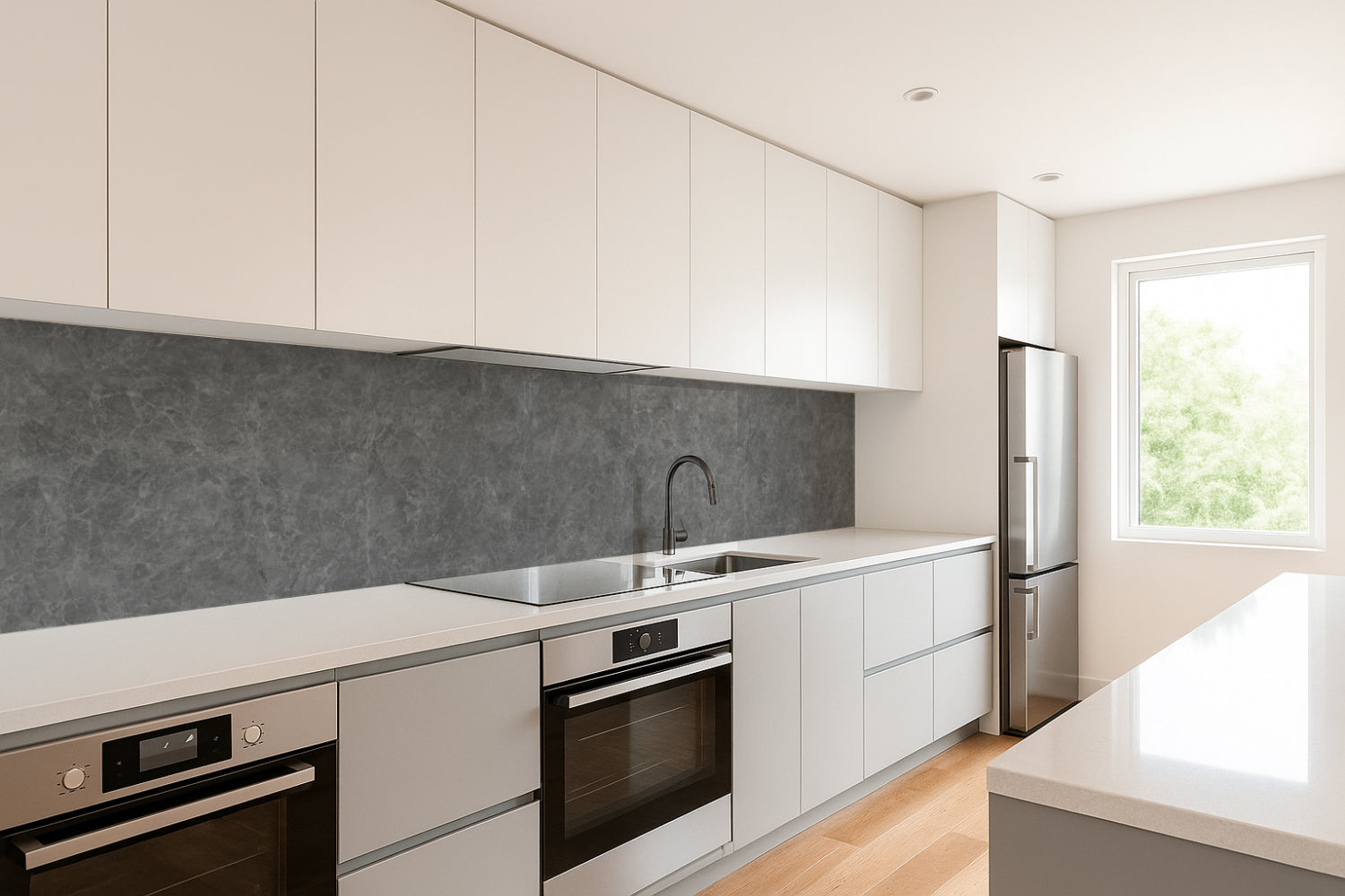 Spritzschutz Küche Marmoroptik
