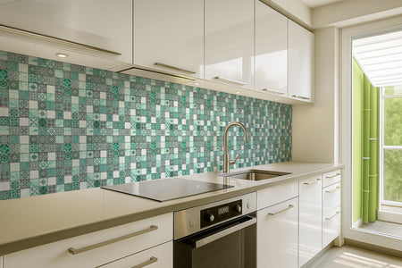 Spritzschutz Küche Fliesenoptik