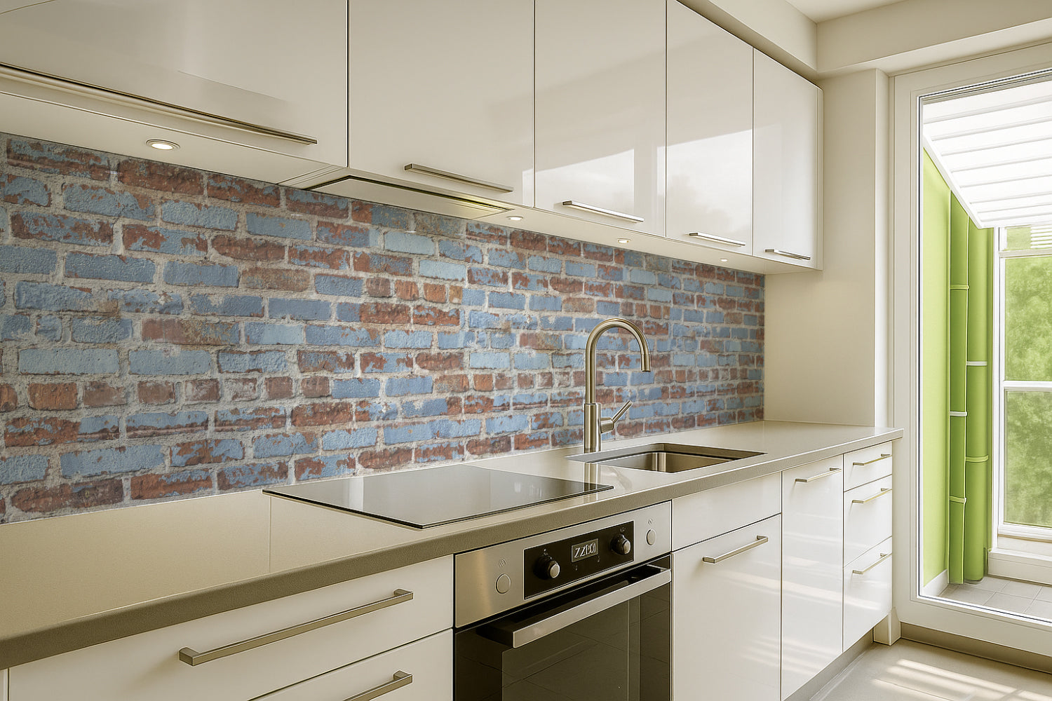 Spritzschutz Küche Steinoptik