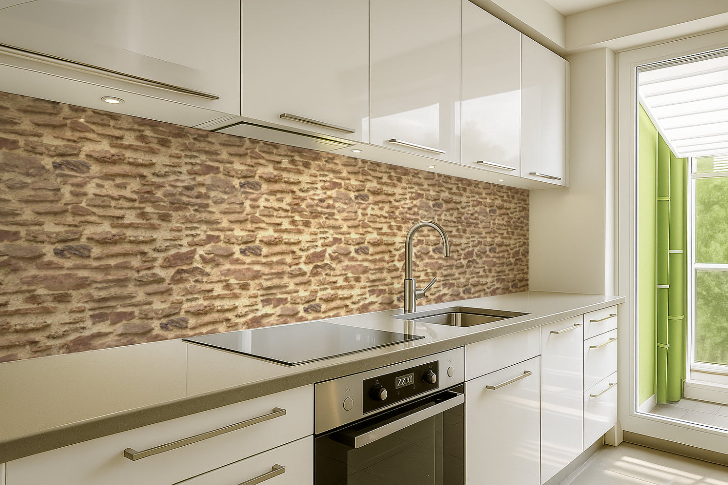Küchenrückwand Steinoptik