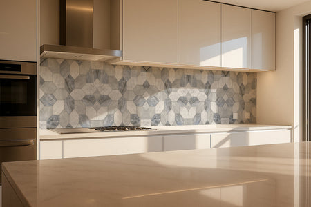 Spritzschutz Küche Fliesenoptik