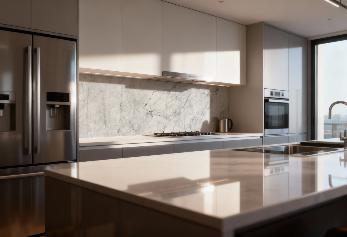 Spritzschutz Küche Marmoroptik