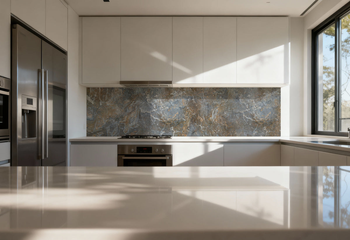 Spritzschutz Küche Marmoroptik