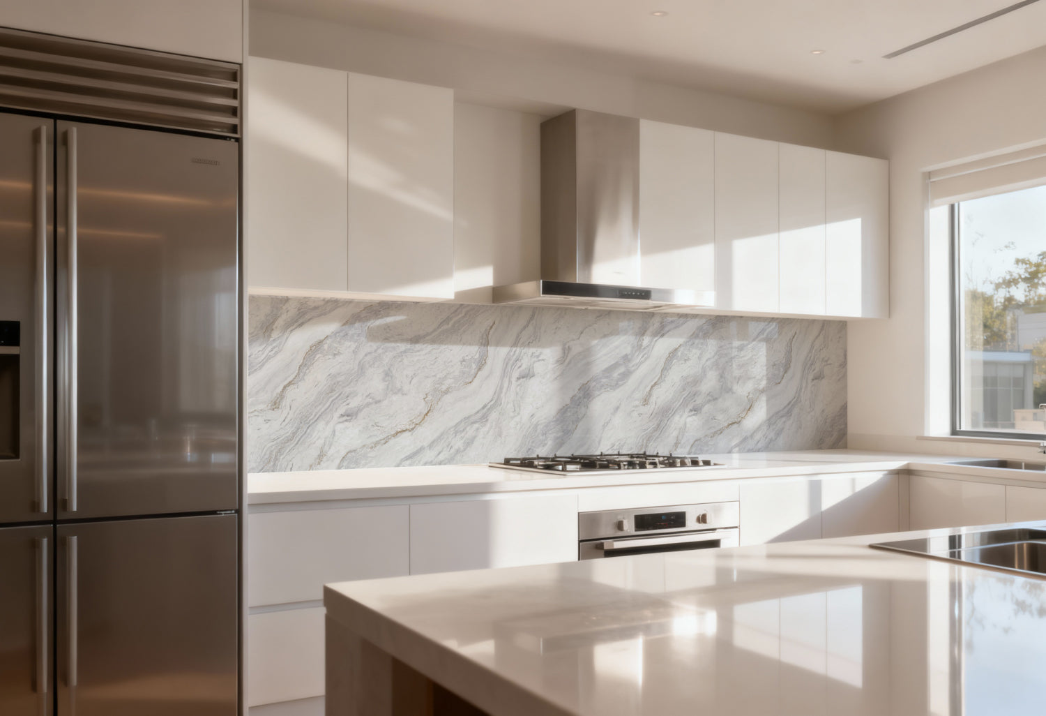 Küchenrückwand Marmoroptik