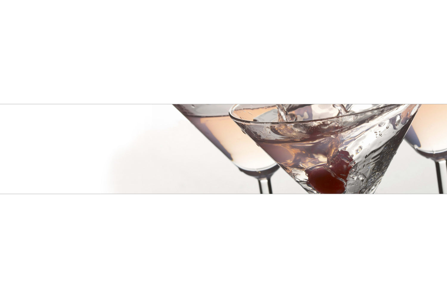 Küchenrückwand mit Cocktailmotiv