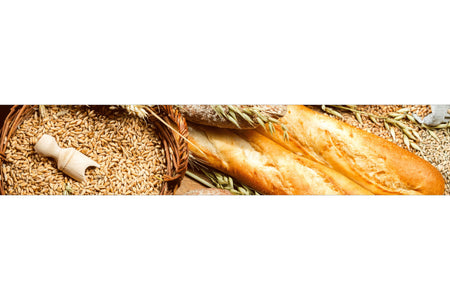 Küchenrückwand Baguette & Getreide