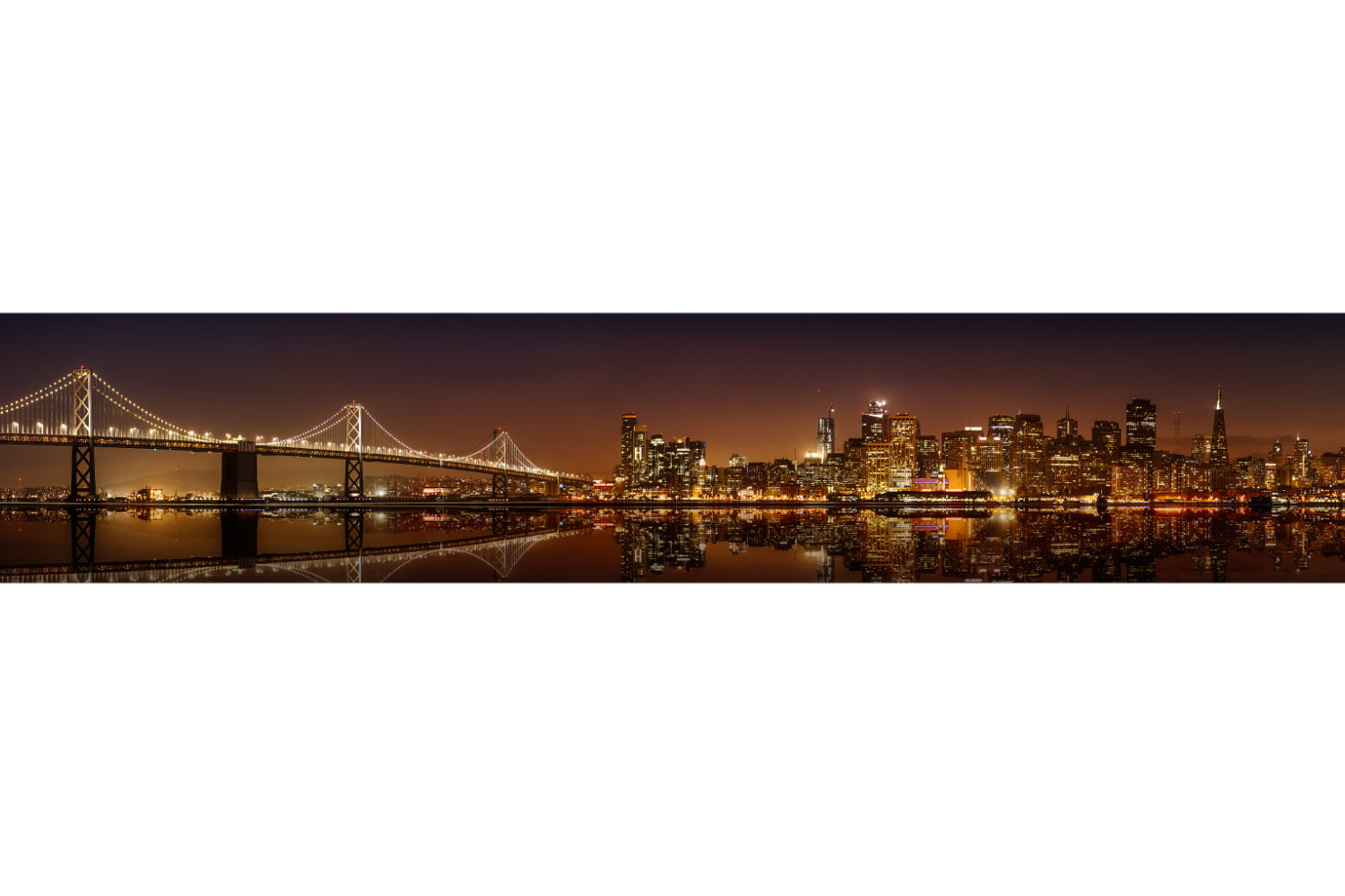 Küchenrückwand Skyline bei Nacht