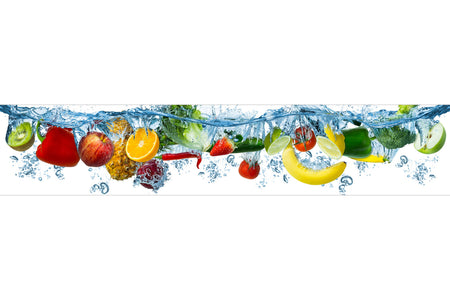 Küchenrückwand Obst & Gemüse Splash