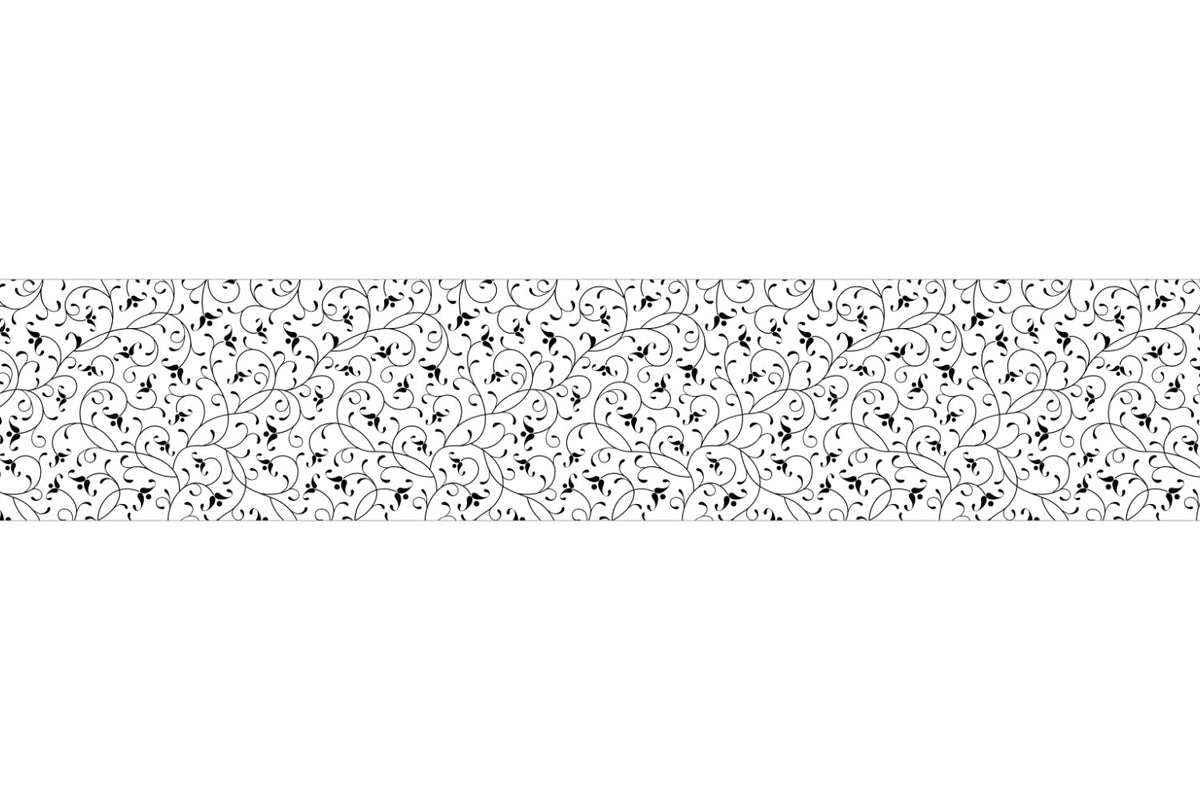 Küchenrückwand Schwarz Weiß Ornament