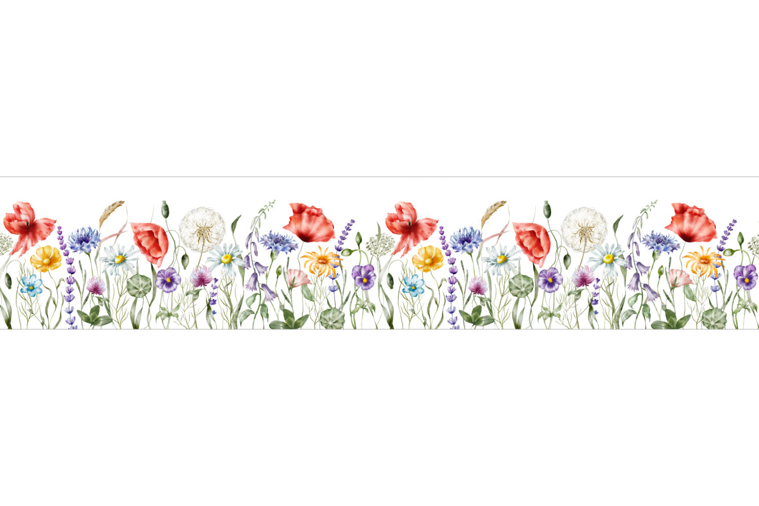Küchenrückwand Blumen Aquarell