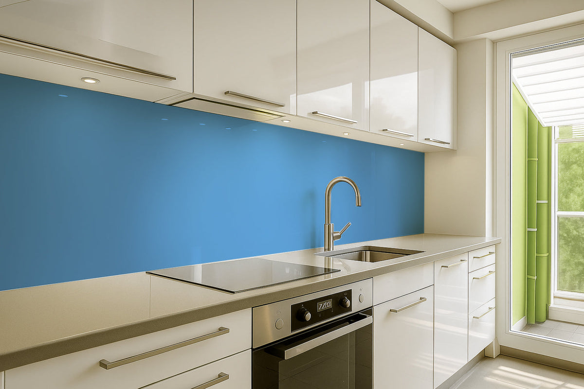 Küchenrückwand Einfarbig RAL 5015 Himmelblau