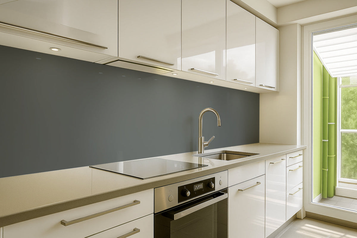 Küchenrückwand Einfarbig RAL 7043 Verkehrsgrau