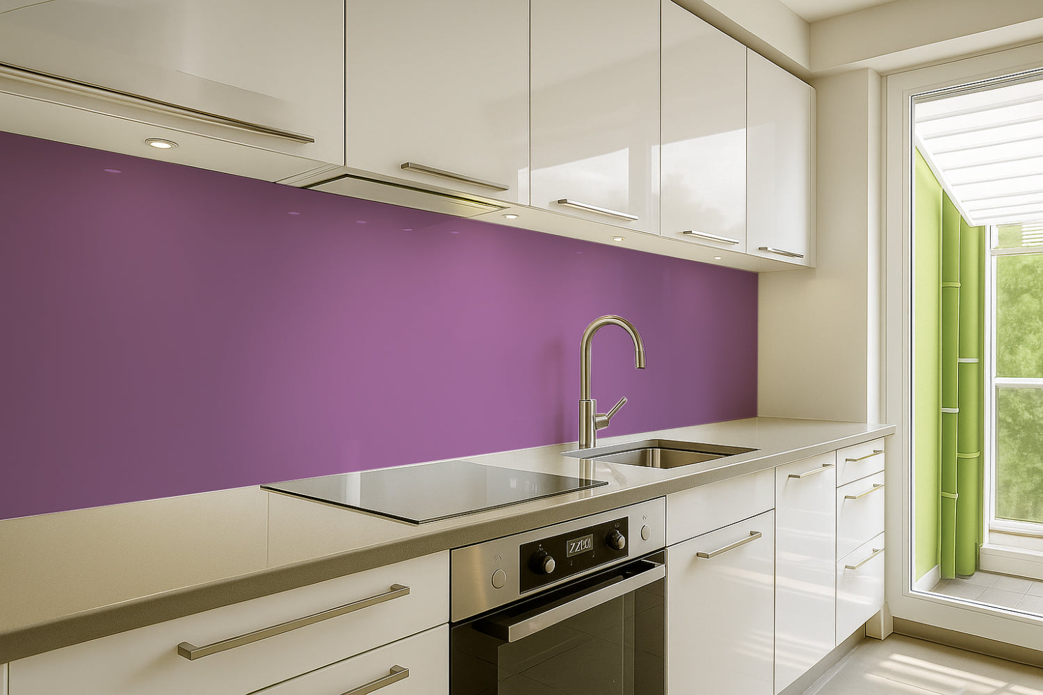 Küchenrückwand Einfarbig RAL 4008 Signalviolett