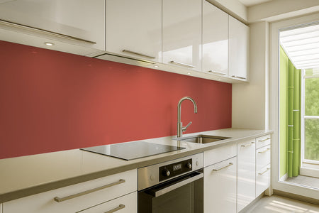 Küchenrückwand Einfarbig RAL 3013 Tomatenrot