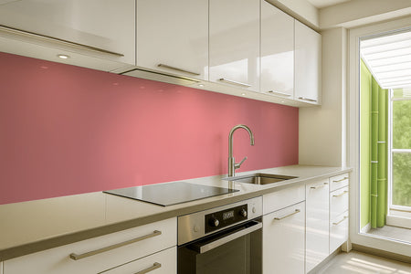 Küchenrückwand Einfarbig RAL 3017 Rose