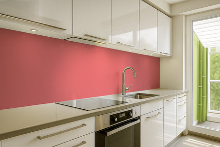 Küchenrückwand Einfarbig RAL 3018 Erdbeerrot