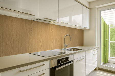 Spritzschutz Küche Holzoptik