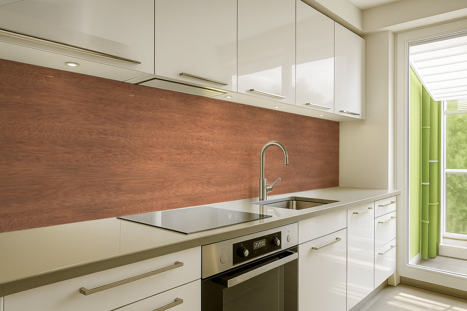 Spritzschutz Küche Holzoptik