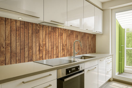 Spritzschutz Küche Holzoptik
