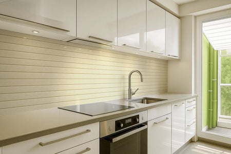 Spritzschutz Küche Holzoptik